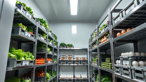Chambre froide : 5 astuces pour maximiser le stockage des produits frais