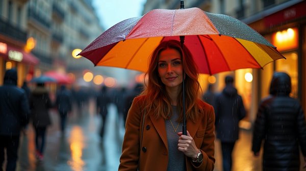 Osez la pluie avec un parapluie personnalisé à votre image !